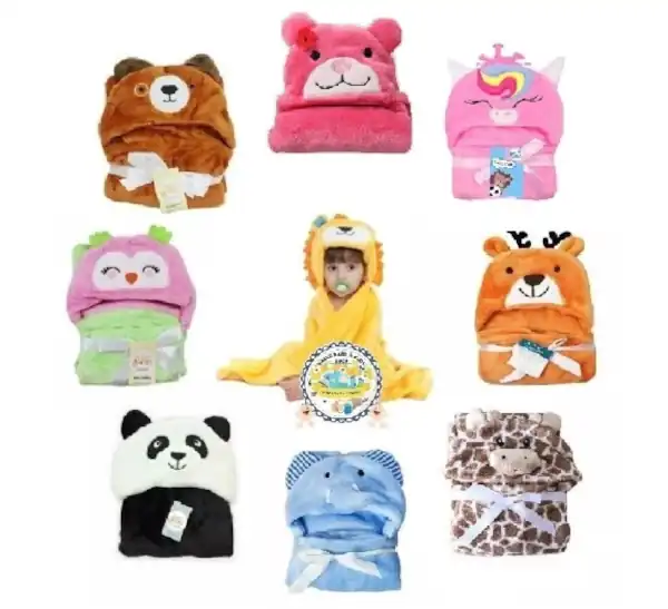 selimut bayi topi boneka