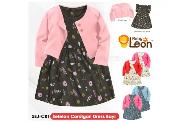 dress bayi cardigan baby leon